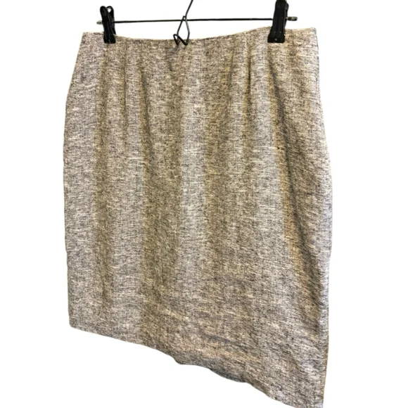 Canadian Designer 100% Linen Skirt, 10, Slow Fashion Minimalist Ruffle - Picture 3 of 16